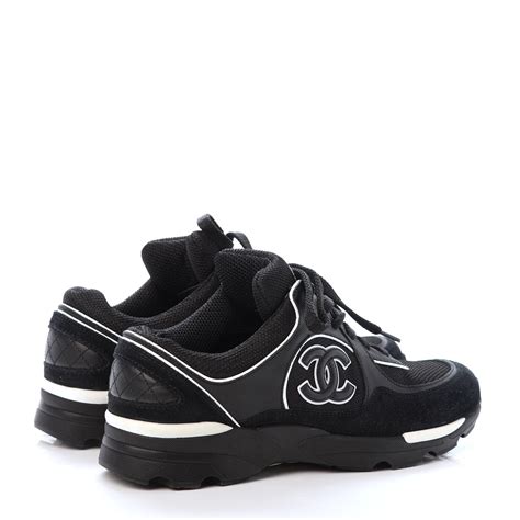 black chanel tennis shoes|Black Chanel sneakers 2020.